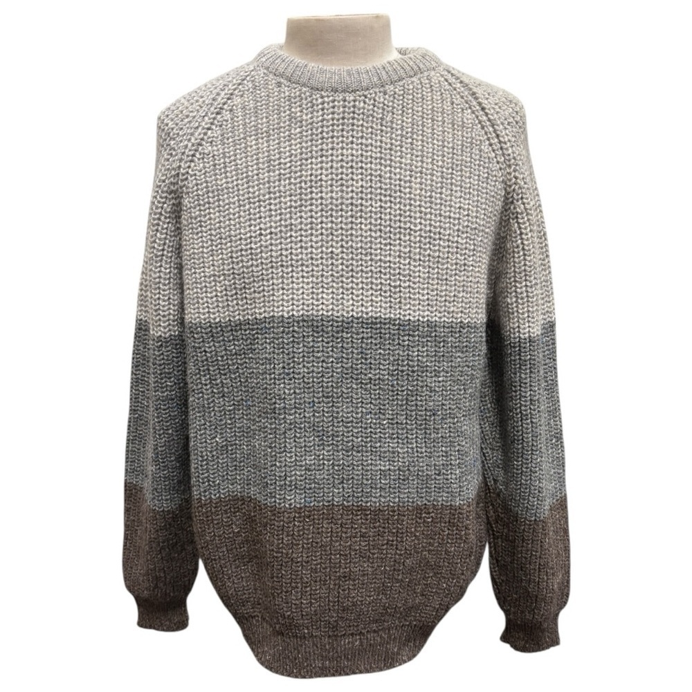 Vintage Brad Whitney Irish Donegal Fishermans Knit Sweater Size 48